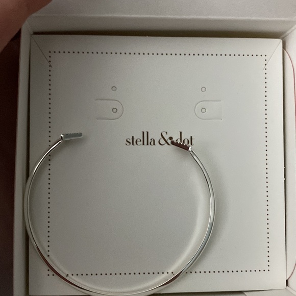 New Stella & Dot Pave arrow cuff silver plated - Picture 3 of 7